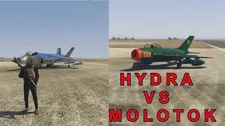 Hydra vs Molotok - Which is best jet? [GTA ONLINE]