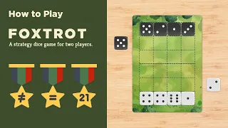 How to Play: Foxtrot - A strategy dice game for two players