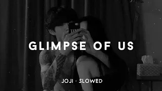 Joji - Glimpse Of Us ( 𝙨𝙡𝙤𝙬𝙚𝙙 & 𝙡𝙮𝙧𝙞𝙘𝙨 𝙧𝙚𝙫𝙚𝙧𝙗 )  TIKTOK Song (WITH LYRICS)