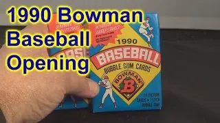 1990 Bowman Baseball Card Opening 2 Wax Packs