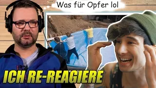 Poolbauer reagiert auf unseren Pool und ich reagiere auf die Reaktion des Poolbauers lol