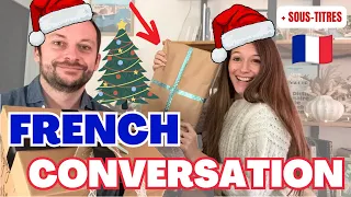 Real French Conversation about Christmas Gifts (FR/EN Subs)