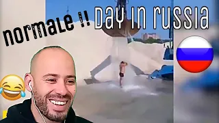 REACTION to A Normal Day In Russia #1