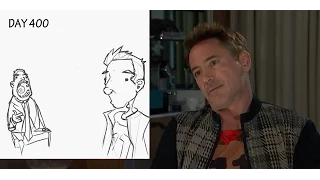 DAY 400 -  Robert Downey Jr full interview: star walks out when asked about past