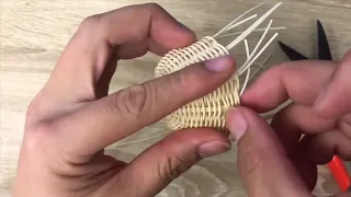 DIY: How to make a miniature rattan basket