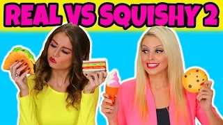 Real vs Squishy Food Challenge 2. Totally TV