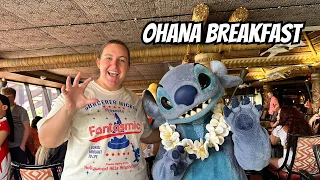 Ohana Breakfast Review- Character Dining with Stitch!