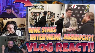 WIR REAGIEREN AUF: "ICH INTERVIEWE WWE STARS!!🔥😍 INTERVIEW WIRD ABGEBROCHEN?!😳"