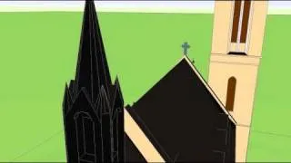 Church of Saint Anthony of Padua in Prečna  (google sketchup animation).avi