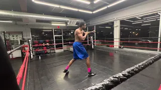Late night shadow boxing