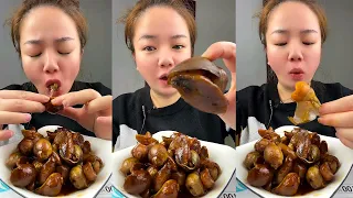 Asmr Eating Chinese Food Mukbang Eating Show |  Abalone Snail