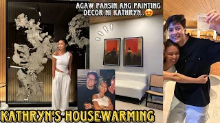 KAPANSINPASIN ANG PAINTING SA BAHAY NI KATHRYN BERNARDO SILA NI ALDEN 😍 KATHRYN'S HOUSEWARMING