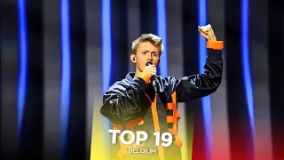 Belgium in Eurovision - My Top 19 (2000-2019)