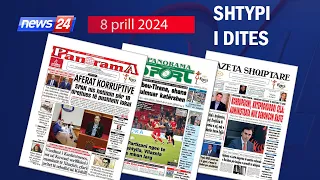 8 prill 2024 "Shtypi i dites" në News24 - "Koha për t'u zgjuar" ne studio Edvin Peçi