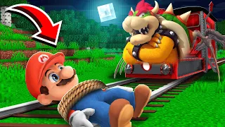 MARIO VA SE FAIRE ÉCRASER PAR THOMAS LE TRAIN ET BOWSER SUR MINECRAFT !