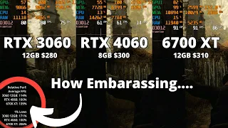 RTX 3060 vs RTX 4060 vs RX 6700 XT: What's the best $300 GPU?