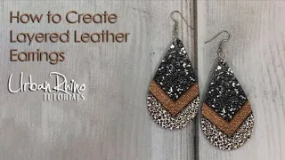 Layered Leather Earrings