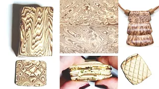 Mokume Gane Cane Tutorial for the "Earth" necklace