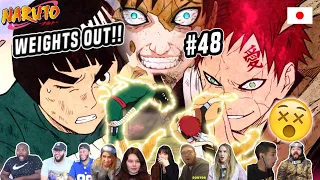 🤯Rock Lee Vs Gaara🔥| ⚖ "Weights Off The Power of Youth" 🍃| Reaction Mashup Part 1 [Naruto 48] ナルト