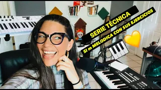 SERIE "TÉCNICA". Escala de SI MENOR MELODICA(Bm) con todos sus ejercicios