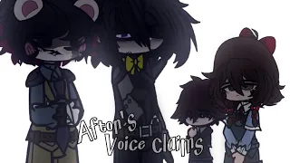 Afton's Voice Claims | FNAF Afton Family | [Gacha Club]