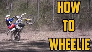 Learn How to wheelie a dirt bike in under 2 Minutes!