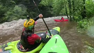 Flooded Lower Big Creek Kayaking