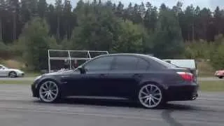 Bmw M5 F10 2012 vs Bmw E60 M5 Ess +700hp 50-300km/h