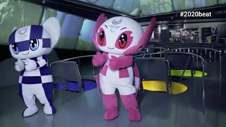 Miraitowa and Someity mascots of the Olympic and Paralympic Games Tokyo 2020, visit Barcelona