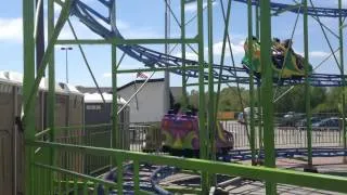 Oak Mountain State Fair Roller Coaster Ride April 2014