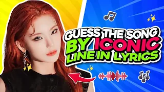 GUESS THE KPOP SONG BY THE ICONIC LINE 😎😏 |KPOP QUIZ | KPOP GAMES 2024
