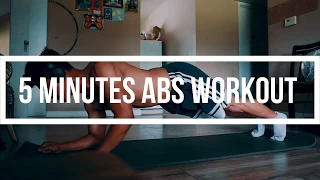 How to get abs. 5 min AB WORKOUT (No rest)