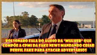 🚨 ÁUDIO da Joice Hasselmann mandando criar perfil Fake — LIVE com o Presidente — Jair Bolsonaro