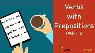 25 Verbs with prepositions Part 2 | Learn German | German for daily use | B1 | B2