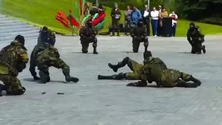 Показательные выступления белорусского спецназа. Часть 1 (Присяга на Кургане Славы))