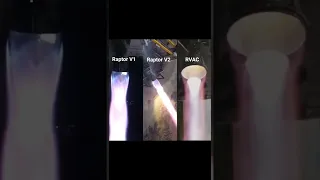 SpaceX Raptor engines V1, V2 and RVAC