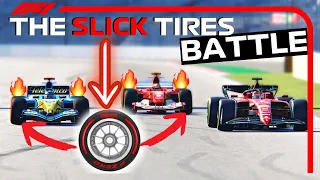 FERRARI F1 2022 vs FERRARI F1 2004 vs RENAULT F1 2005 R25 | All Slick Tires | MEXICO City Circuit