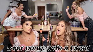 WE PLAYED BEER PONG WITH A TWIST *exposing ourselves basically*