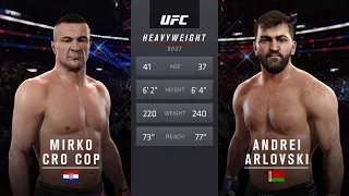 Орловски vs Мирко Крокоп (Andrei Arlovski против Mirko Cro Cop) UFC2 . Накаут неизбежен.