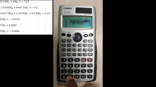 How To Solve 3 equations in the Calculator (fx-991ES)