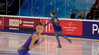 Alexandra Trusova - RusNats 2020 - FS warmup - 4 Quads - 4T, 4F, 4Lz / Трусова ЧР 2020 разминка