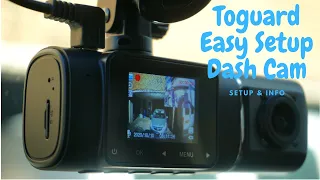 Toguard Easy Install Dash Cam (SETUP & INFO)    2x 1080P CAMERAS