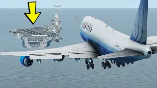 747 Lands On Aircraft Carrier [XP11]