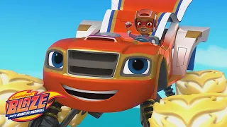 Super Blaze Saves Crusher & Pickle! w/ AJ | Blaze and the Monster Machines