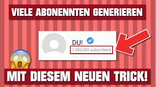 MEHR ABOS und MEHR AUFRUFE bekommen! + VERIFIKATIONS HAKEN FÜR YOUTUBE! Schnell und einfach!