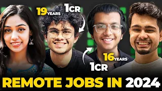 16 & 19 Year olds Earning more than 1 Crore as Remote Software Engineer🚀 | Remote Engineer in 2024