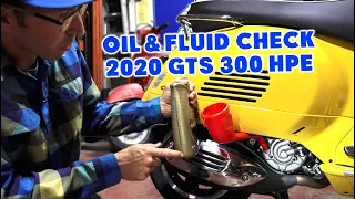 How to Check the Oil Level and Fluids on 2020 Vespa GTS 300 HPE