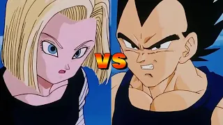 Android 18 VS Vegeta Buu Saga