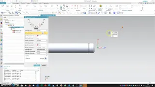 réalisation de la phase 10 d'un axe avec NX CAM EXPRESS (face avant et rainure de circlips)