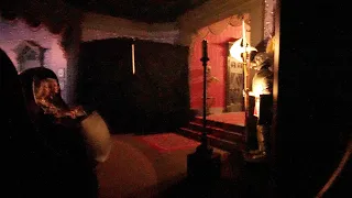 Hatbox Ghost installation at Haunted Mansion